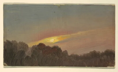Zeichnung, Sonnenuntergang, 1865–66