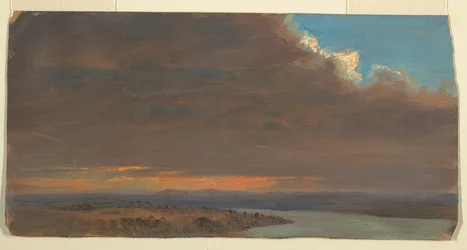 Zeichnung, Sonnenuntergang, Hudson Valley, New York, 1870–80