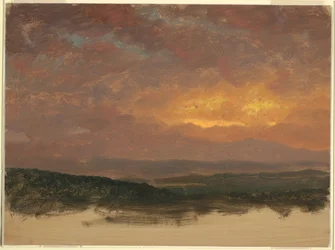 Sonnenuntergang über den Catskills