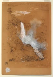 Tequendama-Fälle in der Nähe von Bogotá, Kolumbien, Juli 1853