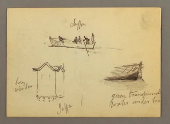 Zwölf Figurenskizzen, Joffa, Palästina, 1868