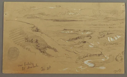 Blick über Wady el-Arabah, 20. Februar, möglicherweise 1868