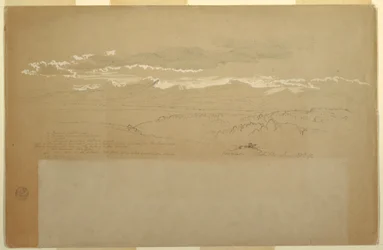 Ansicht einer Bergkette, Ecuador, 27. Juni 1857