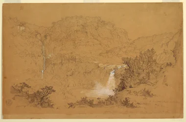 Wasserfälle in der Nähe der Hacienda, Chillo, Ecuador, 26. Juni 1857