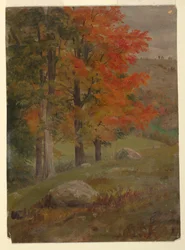 Wald im Herbst, 1865
