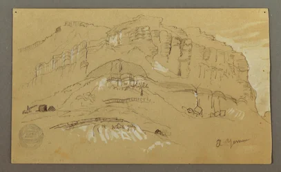 El Yemen Tal, Arabien: Felswand