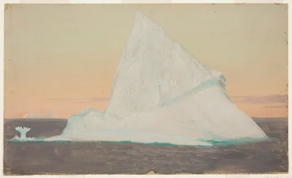 Eisberg und Eisblume