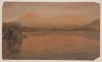 Mts. Katahdin und Turner vom Lake Katahdin
