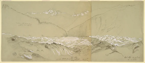 Oberer Aletschgletscher mit dem Großen Fusshorn