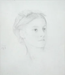 Porträt von May Sartoris (1845-1925) 1854