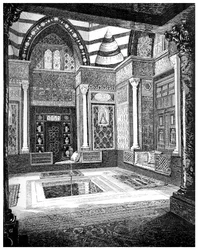 Die Arabische Halle, um 1880-1882