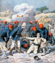 Tod von Leutnant Lecerf, Schlacht von Napa, Nigeria, 1894