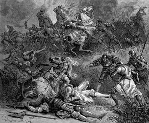 Franz I. von Frankreich belagert Pavia, Italien, 28. Oktober 1524, 1882-1884