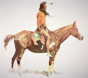Ein Cheyenne-Krieger