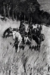 Frühe Pioniere auf dem Blue Ridge, graviert von F. H. Wellington, aus 