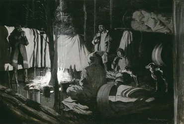 Erstes und bestes Lager der Reise, 1895