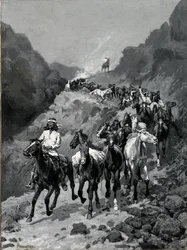 Geronimo und seine Bande kehren von einem Überfall in Mexiko zurück