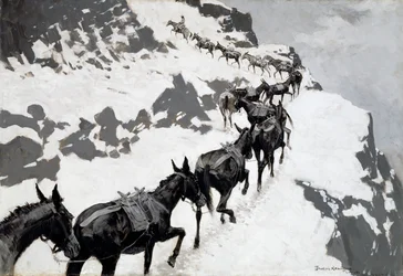 Das Maultierpack (Ein Erz-Zug in die Silberminen, Colorado) 1901