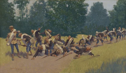 Der Schrei der Schrapnelle am San Juan Hill