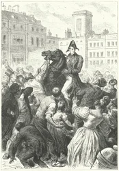 Der Herzog von Wellington in einem Aufruhr (Stich)