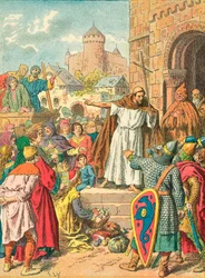 Peter der Einsiedler predigt den Kreuzzug