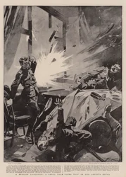 Ein verdorbenes Mittagessen, eine Granate von Long Tom in unserem Künstlerhotel