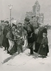 Ein Straßenverkäufer von Salzheringen