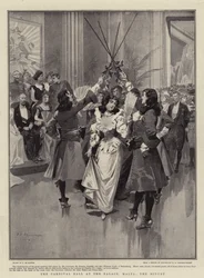 Der Karnevalsball im Palast, Malta, das Menuett