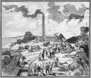 Projekt eines Unterwassertunnels zwischen Frankreich und England.