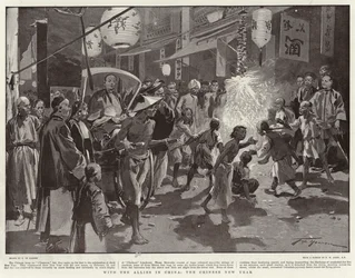 Mit den Alliierten in China, das chinesische Neujahr