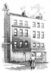 Wo James Boswell Dr. Johnson zum ersten Mal traf, London, 1912
