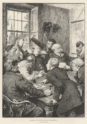 Ein Treffen des Gemeinderats in Drumdrudge