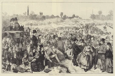 Hampstead Heath an einem Feiertag