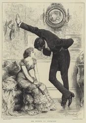 Er beugt sich, um zu erobern