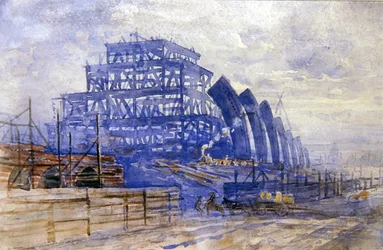 Der Bau des Bahnhofs St. Pancras