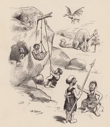 Unsere antediluvianen Vorfahren von F. Opper: Nummer Siebenundzwanzig