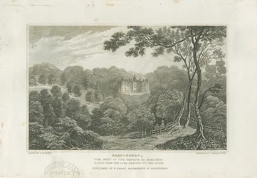 Beaudesert Halle und Park: Gravur, undatiert [ca. 1830]