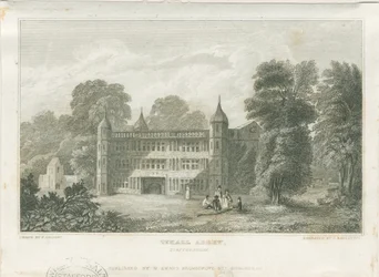 Tixall Hall - Torhaus: Gravur, ca. 1830