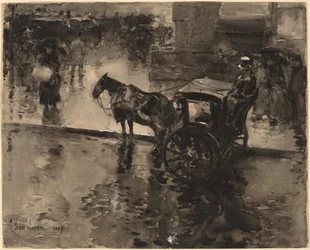 Die Flut auf der Avenue, wahrscheinlich 1890