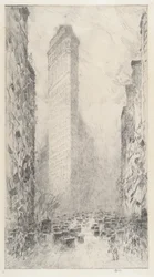 Washingtons Geburtstag - Fifth Avenue & 23rd Street, 1916