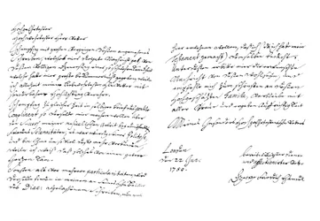 Brief von Georg Friedrich Händel, 1750 1865
