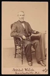 Porträt von Ashbel Welch 1809-1882, vor 1882