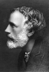 George Meredith, englischer Romanautor und Dichter, um 1909