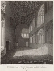 Innenansicht eines Teils von Crosby Hall