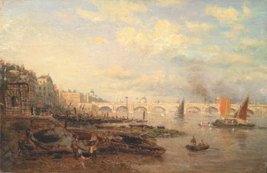 Die Themse und die Waterloo-Brücke vom Somerset House