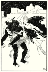 Es folgte der schrecklichste Kampf zwischen Theseus und dem Minotaurus, der je stattfand