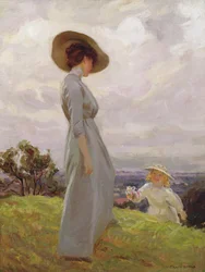 Den Hügel hinaufklettern