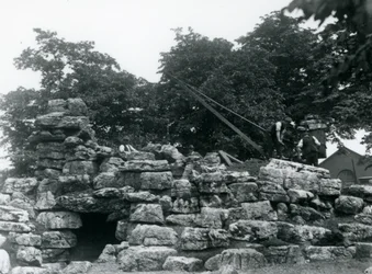 Bau des Eland-Antilopen-Geheges im Londoner Zoo, Juni 1924
