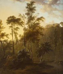 Italienische Landschaft mit Fischern