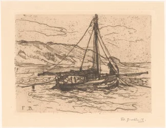 Garnelenboot auf See